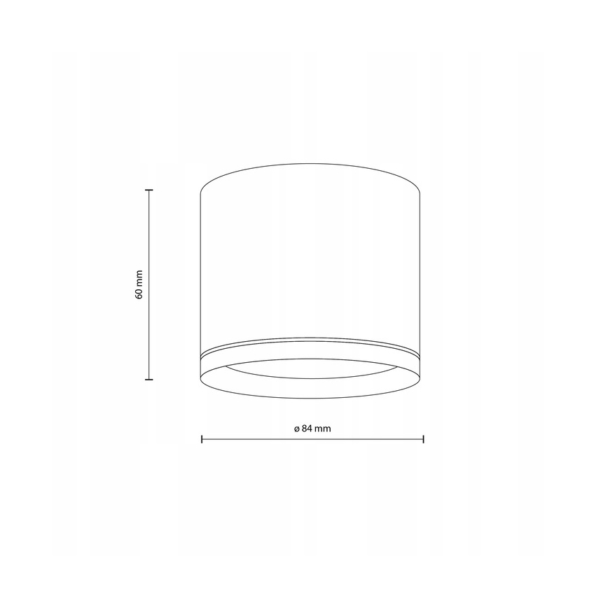 Foco VIVO 1xGX53/10W/230V 10 cm blanco
