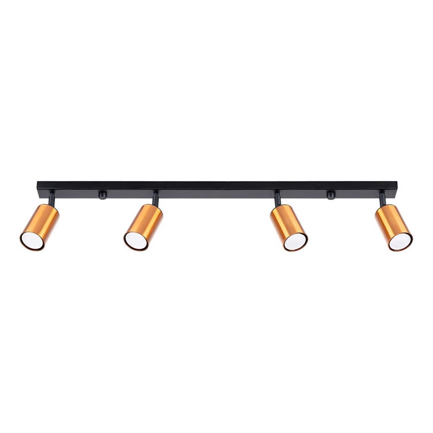 Foco WINX 4xGU10/10W/230V negro/cobre
