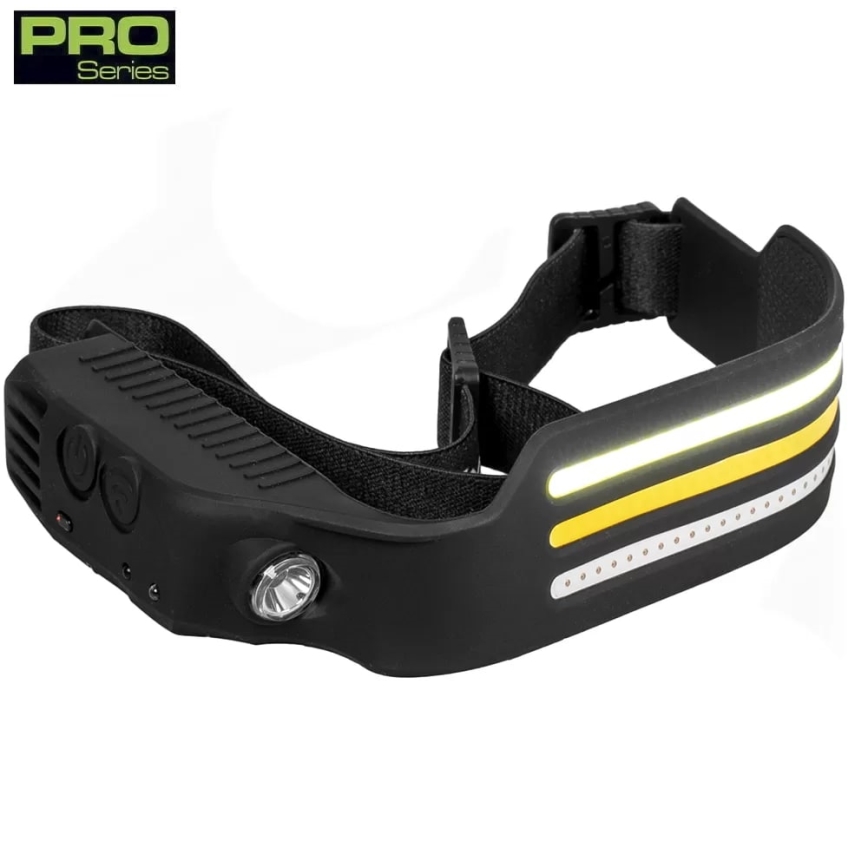 Linterna frontal recargable LED regulable con sensor y luz roja 4xLED/5V IP44 300 lm 1200 mAh