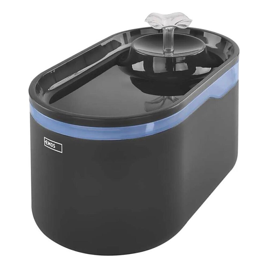 Fuente de agua inteligente para mascotas 2,6 l/5V gris Wi-Fi