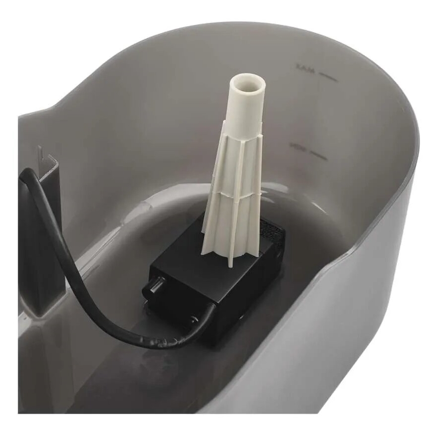 Fuente de agua inteligente para mascotas 2,6 l/5V gris Wi-Fi