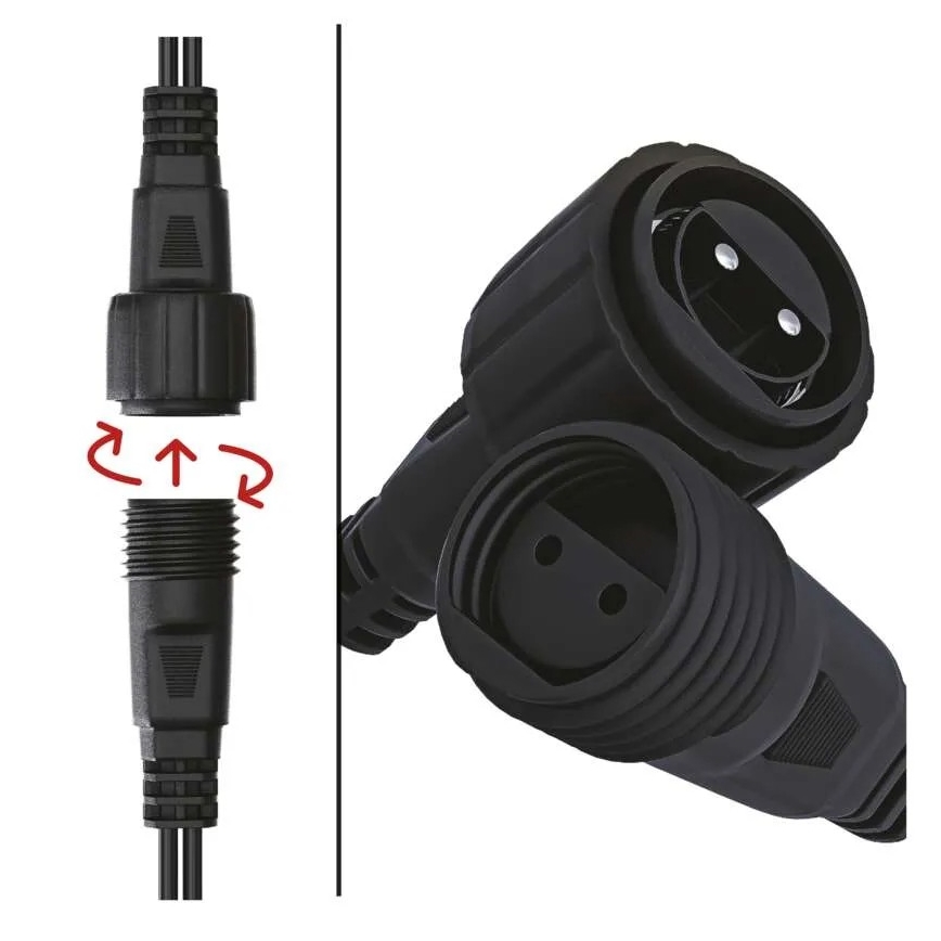 Fuente de alimentación para guirnaldas navideñas conectables 12W/230V IP44