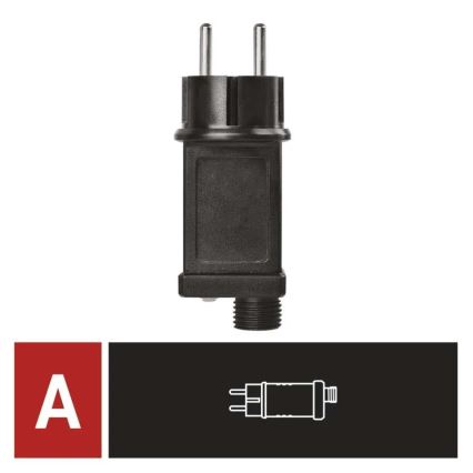 Fuente de alimentación para guirnaldas navideñas conectables 12W/230V IP44