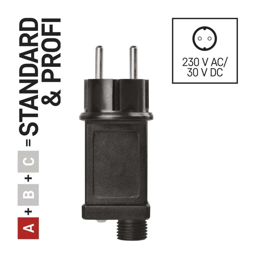 Fuente de alimentación para luces navideñas conectables, 230 V, IP44