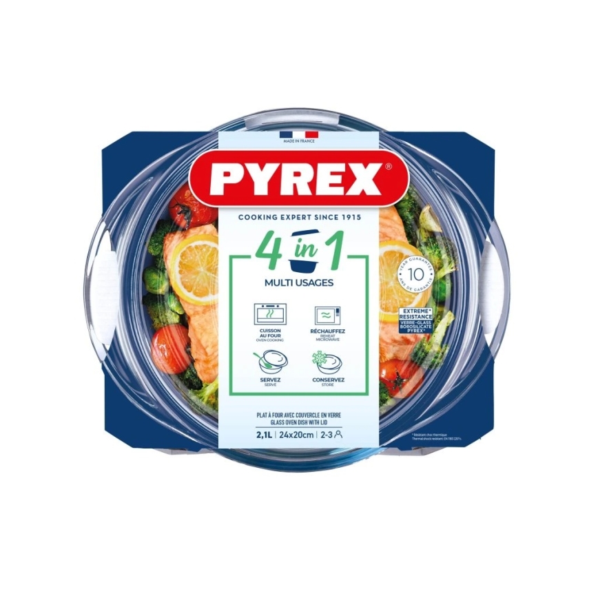 Fuente para hornear con tapa PYREX 2,1 l