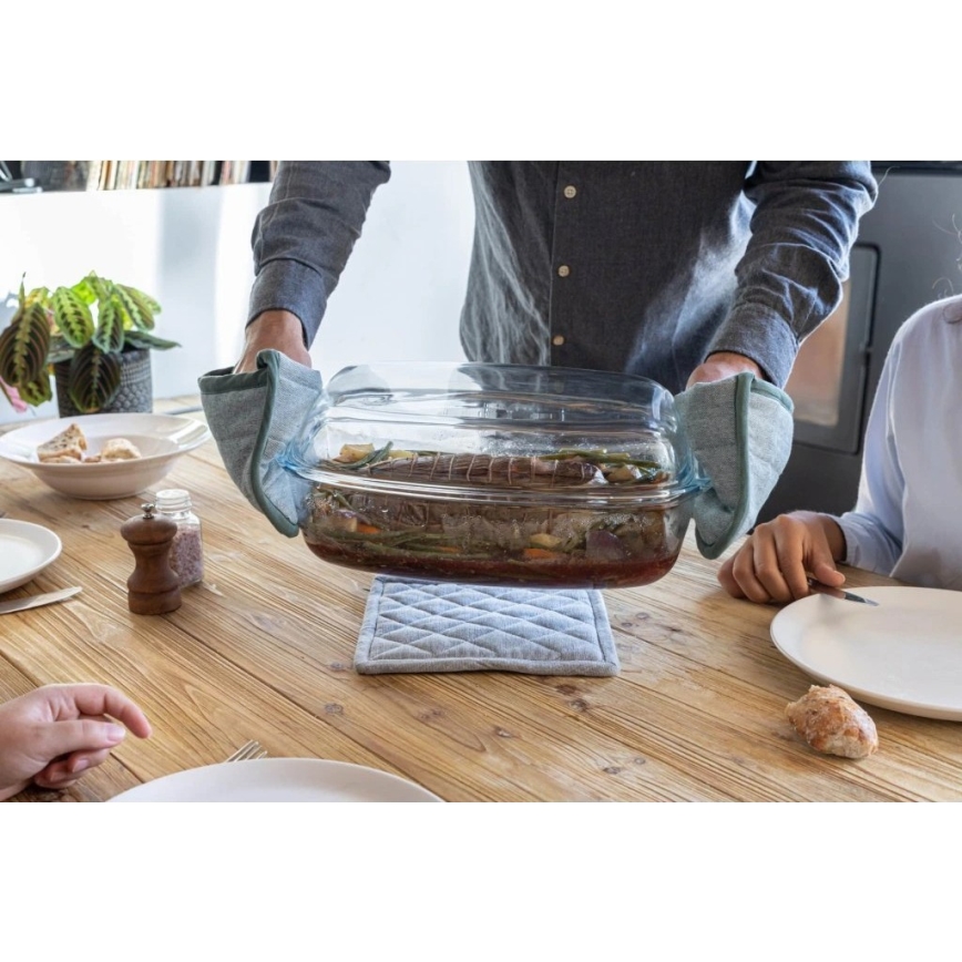 Fuente para hornear con tapa PYREX 6,7 l