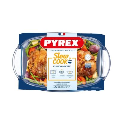 Fuente para hornear con tapa PYREX 6,7 l