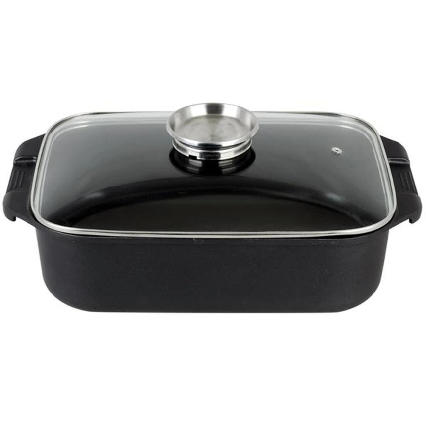 Fuente para horno con tapa TORO 6,5 l 34,5x10x24,5 cm negra