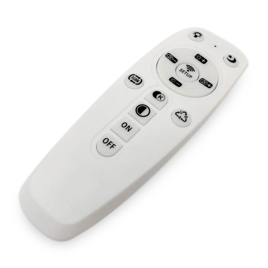Fulgur 28858 - Plafón LED regulable ROSA LED/36W/230V + mando a distancia
