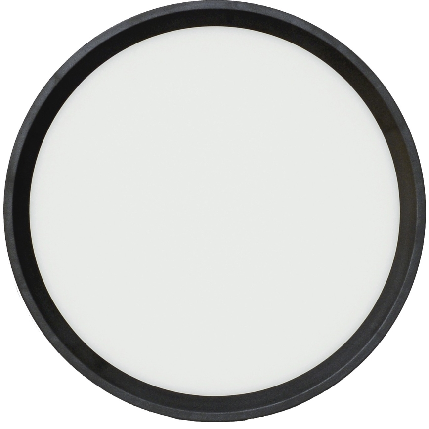 Fulgur 41811 - Plafón LED NOMY LED/18W/230V 3000/4000/6000K IP40 diá. 23 cm negro
