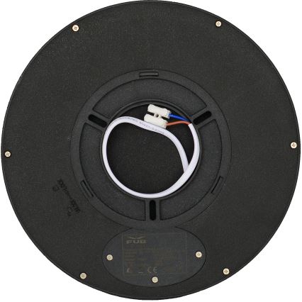 Fulgur 41811 - Plafón LED NOMY LED/18W/230V 3000/4000/6000K IP40 diá. 23 cm negro