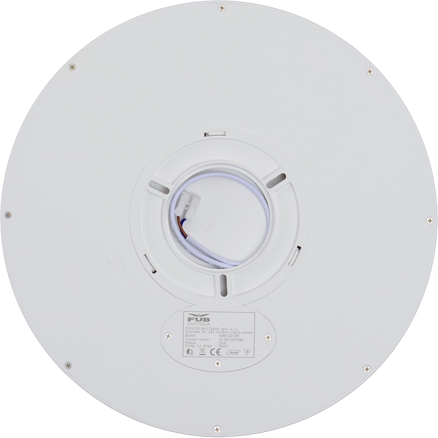 Fulgur 42361 - Plafón LED NOMY LED/24W/230V 3000/4000/6000K IP40 diá. 30 cm blanco
