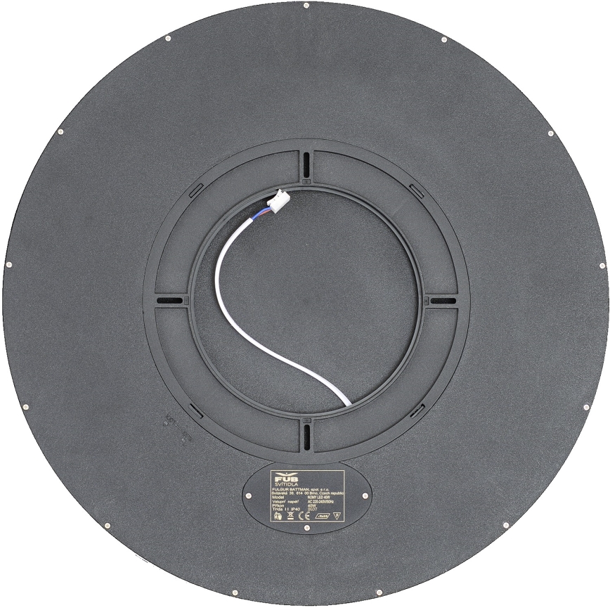 Fulgur s-42591 - Plafón LED con sensor de movimiento NOMY-S LED/40W/230V 3000/4000/6000K IP40 diá. 50 cm negro