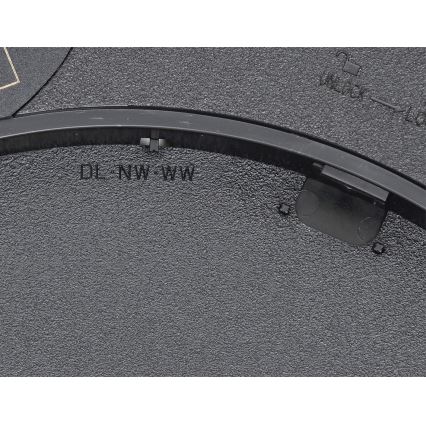 Fulgur s-42591 - Plafón LED con sensor de movimiento NOMY-S LED/40W/230V 3000/4000/6000K IP40 diá. 50 cm negro