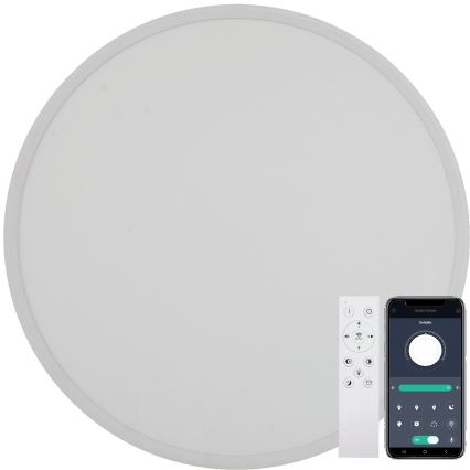 Fulgur s-43039 - Luminaria de techo LED regulable NOMY-RC, 40W, 230V, 3000/4000/6500K, Ø50 cm, IP40, blanca + mando a distancia