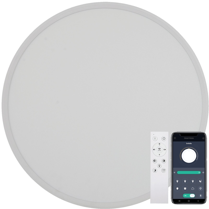 Fulgur s-43039 - Luminaria de techo LED regulable NOMY-RC, 40W, 230V, 3000/4000/6500K, Ø50 cm, IP40, blanca + mando a distancia