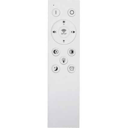 Fulgur s-43039 - Luminaria de techo LED regulable NOMY-RC, 40W, 230V, 3000/4000/6500K, Ø50 cm, IP40, blanca + mando a distancia