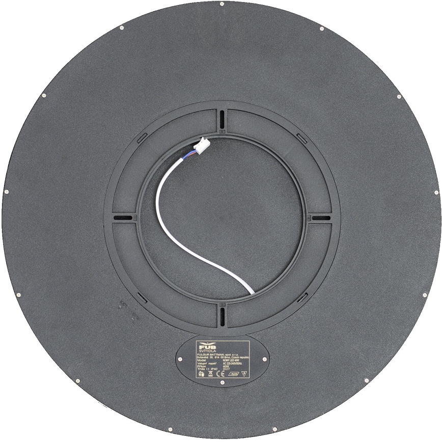 Fulgur s-43040 - Plafón LED regulable NOMY-RC LED/40W/230V 3000/4000/6500K Ø 50 cm IP40 negro + control remoto