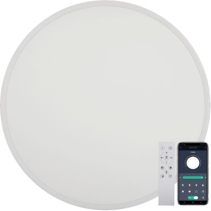 Fulgur s-43041 - Lámpara de techo LED regulable NOMY-RC LED/50W/230V 3000/4000/6500K Ø 60 cm IP40 blanca + mando a distancia