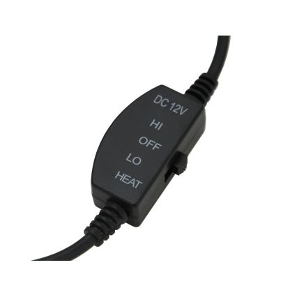 Funda de asiento calefactada con termostato 12V negro