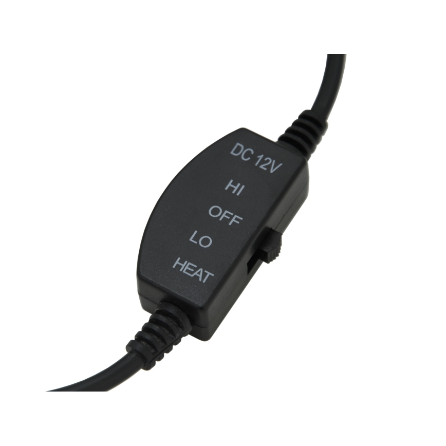 Funda de asiento calefactada con termostato 12V negro