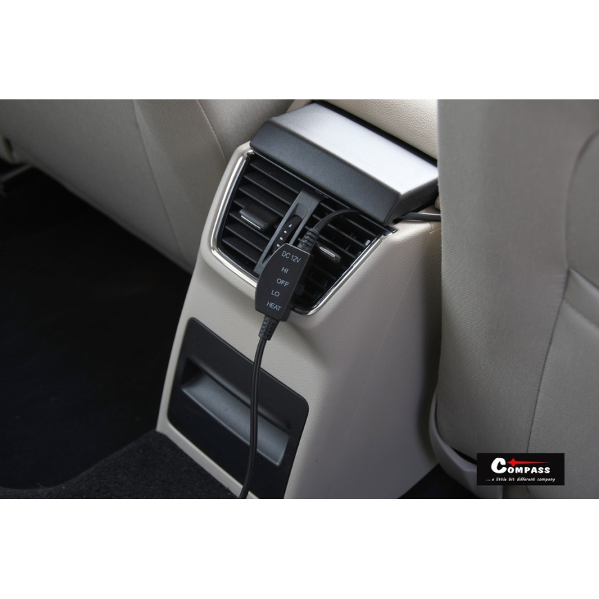 Funda de asiento trasero calefactada con termostato 12V gris