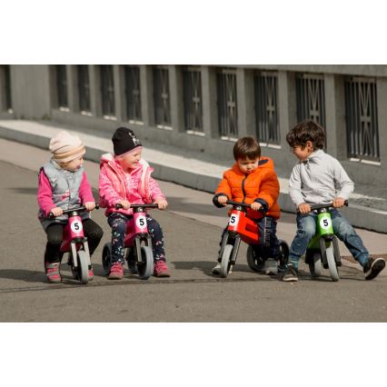 Funny Wheels - Bicicleta de equilibrio 2 en 1 RIDER SPORT rojo/negro