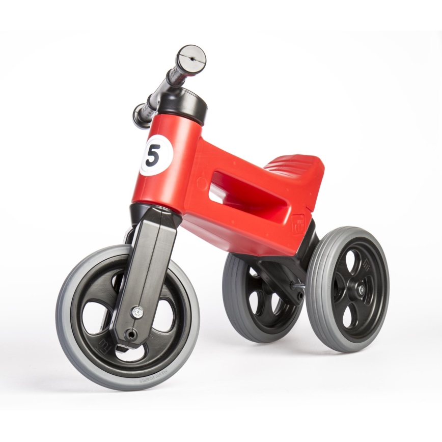 Funny Wheels - Bicicleta de equilibrio 2 en 1 RIDER SPORT rojo/negro