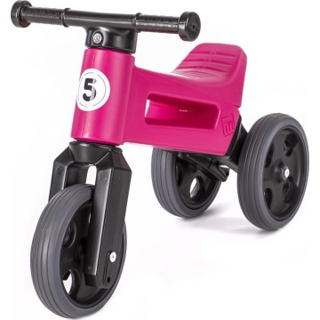 Funny Wheels - Bicicleta sin pedales 2 en 1 RIDER SPORT rosa/negro