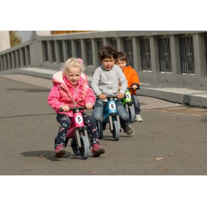 Funny Wheels - Bicicleta sin pedales 2 en 1 RIDER SPORT rosa/negro