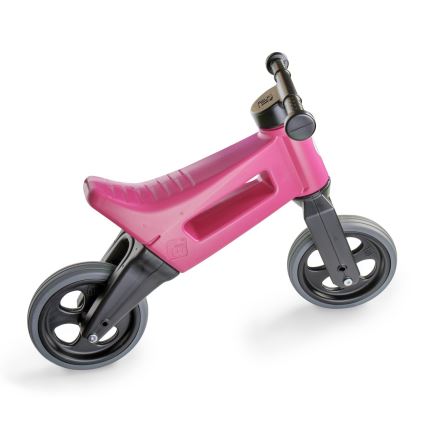 Funny Wheels - Bicicleta sin pedales 2 en 1 RIDER SPORT rosa/negro