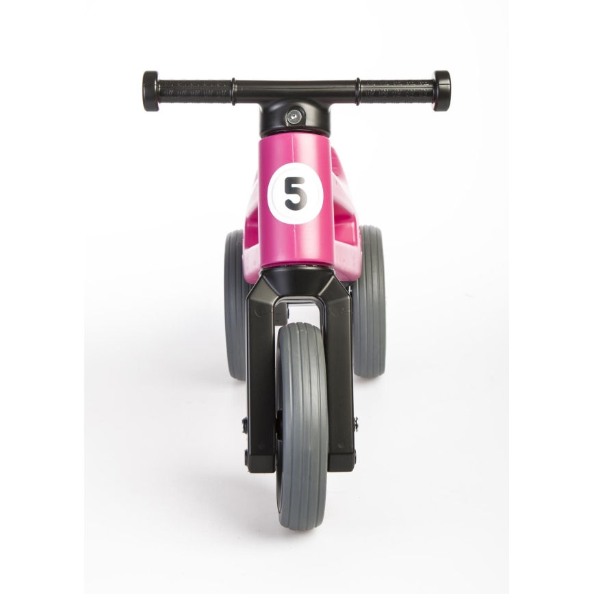 Funny Wheels - Bicicleta sin pedales 2 en 1 RIDER SPORT rosa/negro