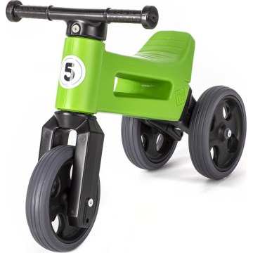 Funny Wheels - Bicicleta sin pedales 2 en 1 RIDER SPORT verde/negro