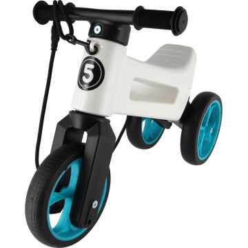 Funny Wheels - Bicicleta sin pedales 2 en 1 RIDER SUPER SPORT blanco/negro/azul
