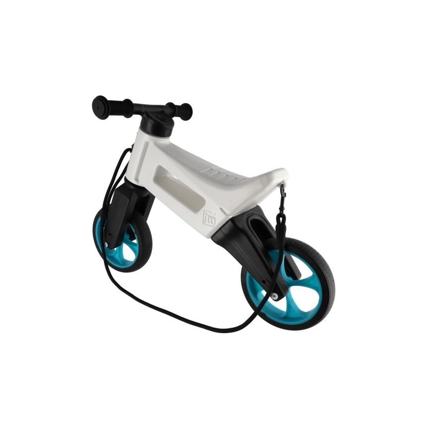 Funny Wheels - Bicicleta sin pedales 2 en 1 RIDER SUPER SPORT blanco/negro/azul