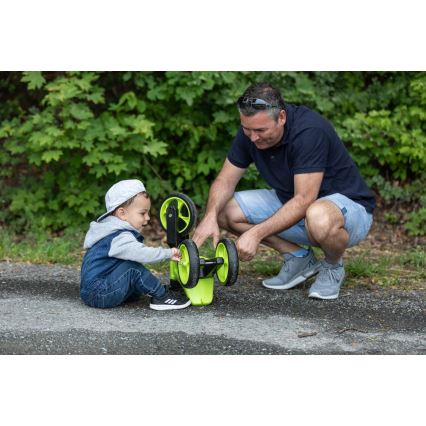 Funny Wheels - Bicicleta sin pedales 2 en 1 RIDER SUPER SPORT verde/negro