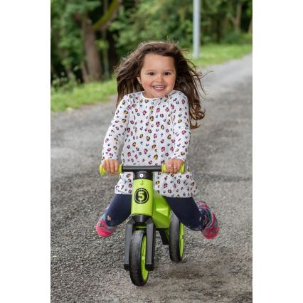 Funny Wheels - Bicicleta sin pedales 2 en 1 RIDER SUPER SPORT verde/negro
