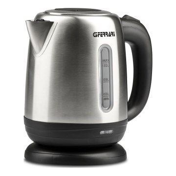 G3Ferrari G1009500 - Hervidor eléctrico de ebullición rápida 1,2 l 1630 W/230 V acero inoxidable/negro