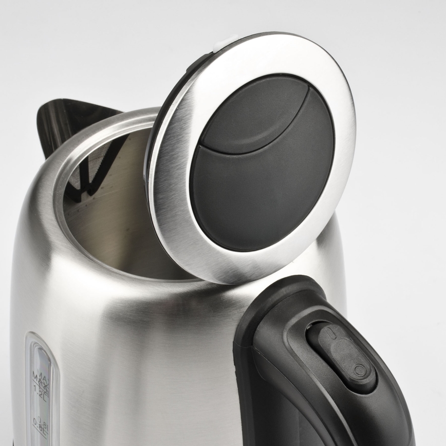 G3Ferrari G1009500 - Hervidor eléctrico de ebullición rápida 1,2 l 1630 W/230 V acero inoxidable/negro