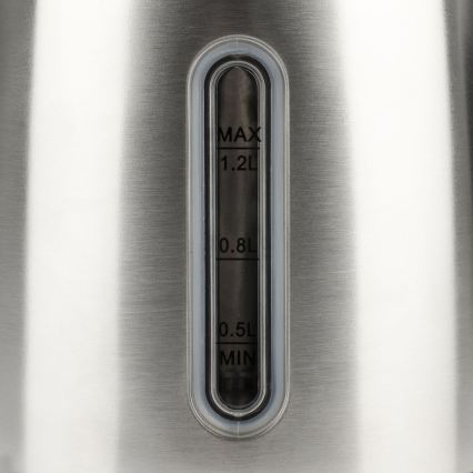 G3Ferrari G1009500 - Hervidor eléctrico de ebullición rápida 1,2 l 1630 W/230 V acero inoxidable/negro