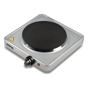 G3Ferrari G1012100 - Placa eléctrica individual CALDONE, 1500 W/230 V, acero inoxidable