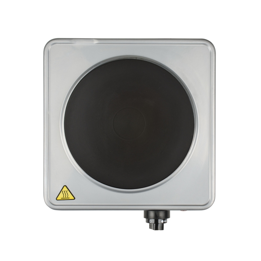 G3Ferrari G1012100 - Placa eléctrica individual CALDONE, 1500 W/230 V, acero inoxidable