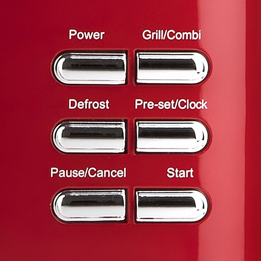 G3Ferrari G1015502 - Microondas con grill 1150 W / 230 V, 20 l, rojo