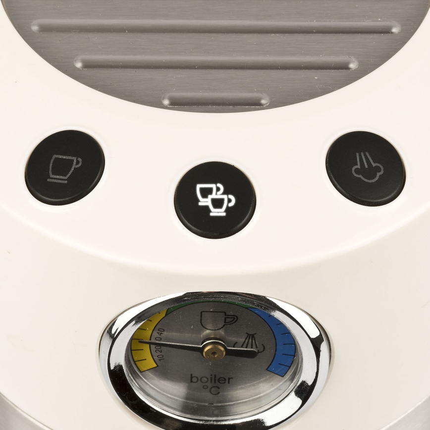 G3Ferrari G1016801 - Cafetera espresso con portafiltro AMARCORD 1350W/230V 15 bar color crema