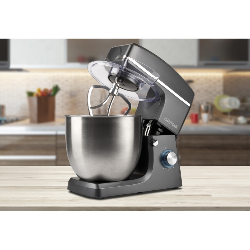 G3Ferrari G20113 - Robot de cocina con cuenco de acero inoxidable PASTAIO 10 L 2200 W/230 V gris