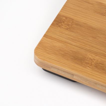 G3Ferrari G30042 - Báscula digital personal, funciona con 2 pilas AAA, acabado en bambú