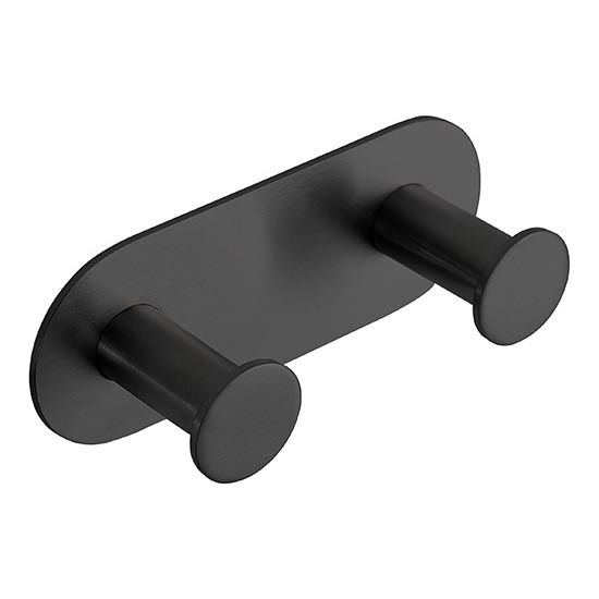 Gancho 11,5 x 4,5 cm acero inoxidable/negro