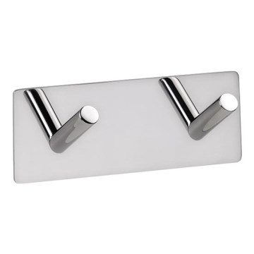 Gancho 11,5x4,5 cm acero inoxidable/plateado