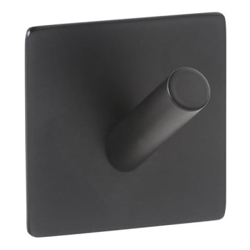 Gancho 4,5 x 4,5 cm, acero inoxidable/negro