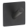 Gancho 4,5 x 4,5 cm, acero inoxidable/negro